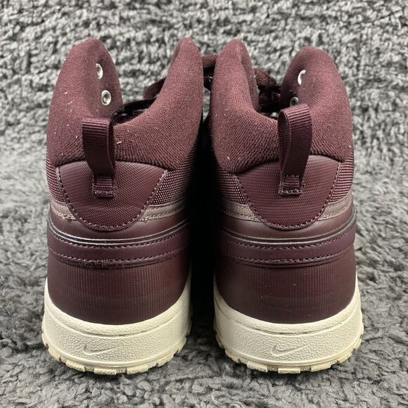 Nike Court Vision Winter Burgundy Mid Top Sneakers DR7882-600 Sz 13 - Picture 2 of 8